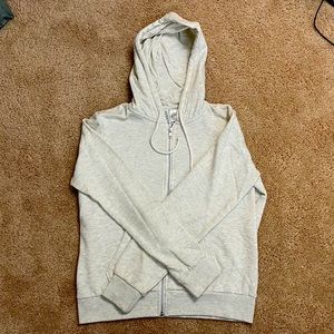 Zip up Light Grey Sweatshirt